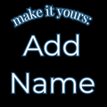 Add Name" in a bold, rounded font.